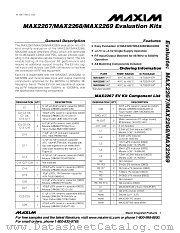 MAX2267EVKIT datasheet pdf MAXIM - Dallas Semiconductor