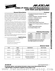 MAX2314 datasheet pdf MAXIM - Dallas Semiconductor