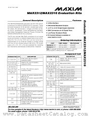 MAX2316EVKIT datasheet pdf MAXIM - Dallas Semiconductor