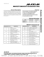MAX2373EVKIT datasheet pdf MAXIM - Dallas Semiconductor