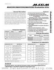 MAX2392EVKIT datasheet pdf MAXIM - Dallas Semiconductor