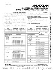 MAX2460EVKIT datasheet pdf MAXIM - Dallas Semiconductor