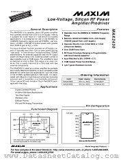 MAX2430 datasheet pdf MAXIM - Dallas Semiconductor