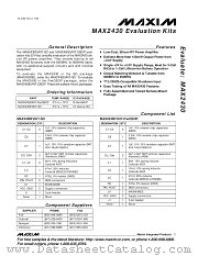 MAX2430EVKIT datasheet pdf MAXIM - Dallas Semiconductor