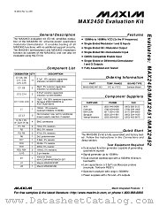 MAX2452EVKIT datasheet pdf MAXIM - Dallas Semiconductor
