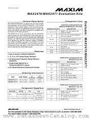 MAX2470EVKIT datasheet pdf MAXIM - Dallas Semiconductor