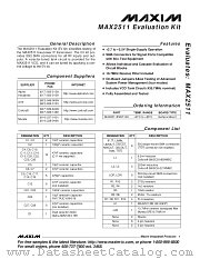 MAX2511EVKIT datasheet pdf MAXIM - Dallas Semiconductor