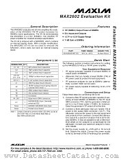 MAX2602EVKIT datasheet pdf MAXIM - Dallas Semiconductor