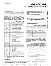 MAX2620EVKIT datasheet pdf MAXIM - Dallas Semiconductor
