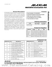 MAX2645EVKIT datasheet pdf MAXIM - Dallas Semiconductor