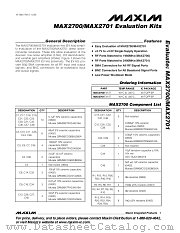 MAX2700EVKIT datasheet pdf MAXIM - Dallas Semiconductor