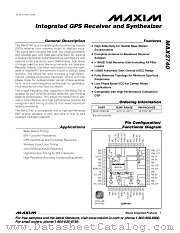 MAX2740 datasheet pdf MAXIM - Dallas Semiconductor
