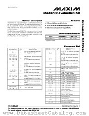 MAX2740EVKIT datasheet pdf MAXIM - Dallas Semiconductor