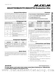 MAX2751EVKIT datasheet pdf MAXIM - Dallas Semiconductor