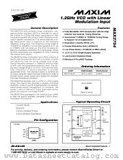 MAX2754 datasheet pdf MAXIM - Dallas Semiconductor