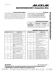 MAX2840EVKIT datasheet pdf MAXIM - Dallas Semiconductor