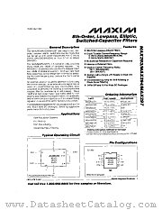 MAX293 datasheet pdf MAXIM - Dallas Semiconductor