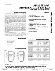 MAX3032E datasheet pdf MAXIM - Dallas Semiconductor