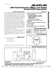 MAX3057 datasheet pdf MAXIM - Dallas Semiconductor