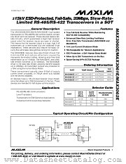 MAX3062E datasheet pdf MAXIM - Dallas Semiconductor