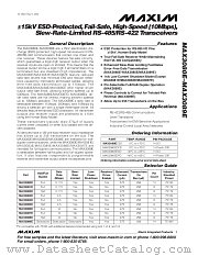 MAX3087E datasheet pdf MAXIM - Dallas Semiconductor