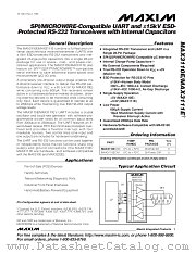 MAX3110E datasheet pdf MAXIM - Dallas Semiconductor
