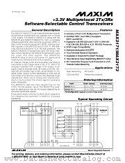 MAX3173 datasheet pdf MAXIM - Dallas Semiconductor