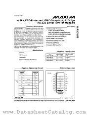 MAX3186 datasheet pdf MAXIM - Dallas Semiconductor