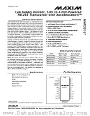 MAX3218 datasheet pdf MAXIM - Dallas Semiconductor