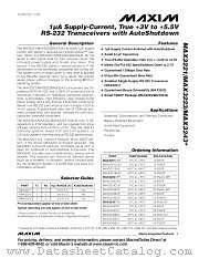 MAX3243 datasheet pdf MAXIM - Dallas Semiconductor
