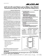 MAX3241 datasheet pdf MAXIM - Dallas Semiconductor