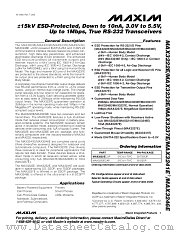 MAX3232E datasheet pdf MAXIM - Dallas Semiconductor