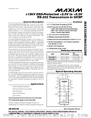 MAX3228E datasheet pdf MAXIM - Dallas Semiconductor