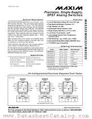 MAX325 datasheet pdf MAXIM - Dallas Semiconductor
