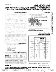 MAX3233E datasheet pdf MAXIM - Dallas Semiconductor