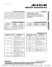 MAX3271EVKIT datasheet pdf MAXIM - Dallas Semiconductor
