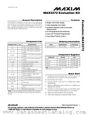 MAX3272EVKIT datasheet pdf MAXIM - Dallas Semiconductor