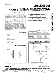 MAX3313 datasheet pdf MAXIM - Dallas Semiconductor