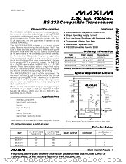 MAX3316 datasheet pdf MAXIM - Dallas Semiconductor
