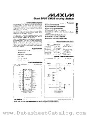 MAX333 datasheet pdf MAXIM - Dallas Semiconductor