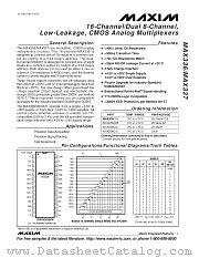 MAX337 datasheet pdf MAXIM - Dallas Semiconductor
