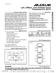 MAX3370 datasheet pdf MAXIM - Dallas Semiconductor