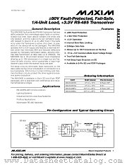MAX3430 datasheet pdf MAXIM - Dallas Semiconductor