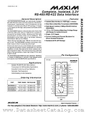 MAX3480A datasheet pdf MAXIM - Dallas Semiconductor