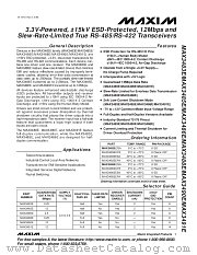 MAX3485E datasheet pdf MAXIM - Dallas Semiconductor