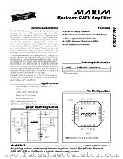 MAX3505 datasheet pdf MAXIM - Dallas Semiconductor