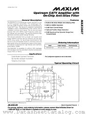 MAX3507 datasheet pdf MAXIM - Dallas Semiconductor
