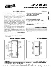 MAX3509 datasheet pdf MAXIM - Dallas Semiconductor