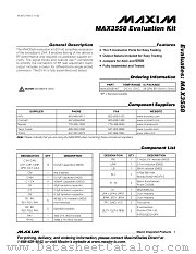 MAX3558EVKIT datasheet pdf MAXIM - Dallas Semiconductor