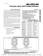 MAX361 datasheet pdf MAXIM - Dallas Semiconductor